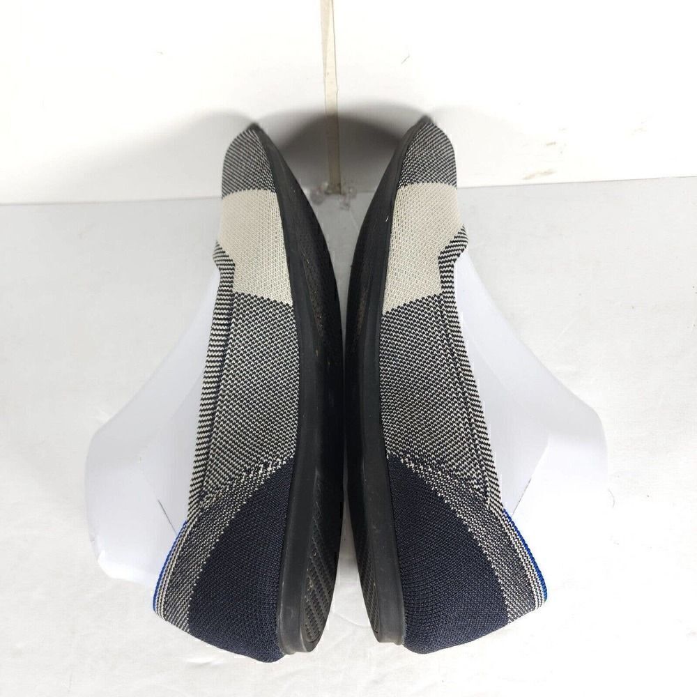 Rothy’s Women’s Captoe US8,5 Black Charcoal White Retired Round Toe SlipOn Flat - Picture 11 of 13